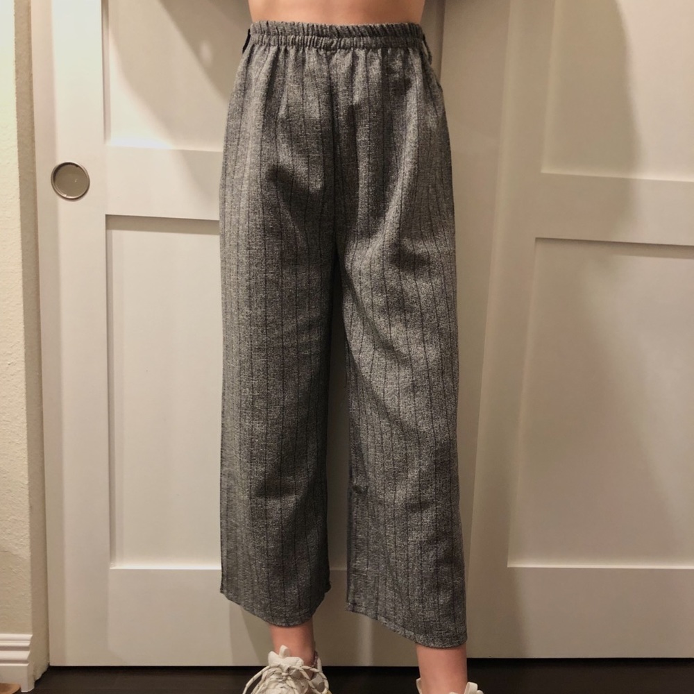 flowy grey pants